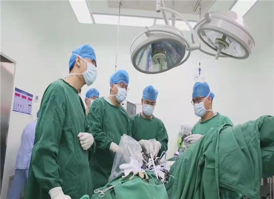 广西医科大学附属肿瘤医院唐卫中院长到我院成功开展高难度腹腔镜手术